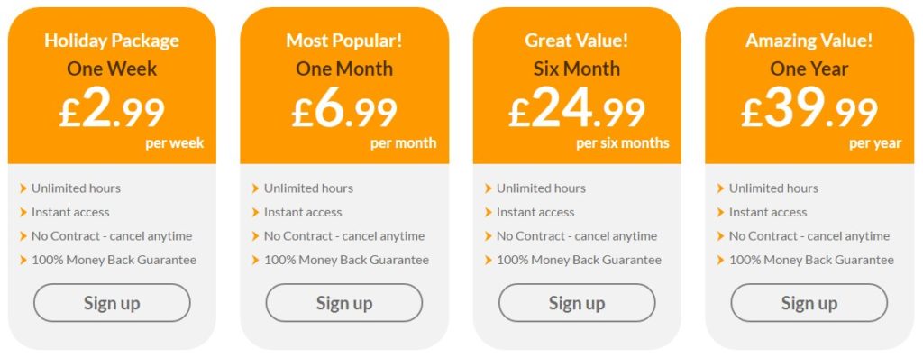 tvwhenaway pricing